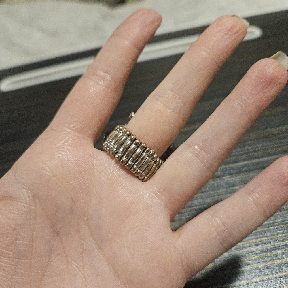 Early 00's Statement Cocktail Ring Adjustable - image 3